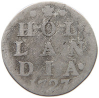 NETHERLANDS HOLLAND 2 STUIVERS 1727  #t156 0135 - Provincial Coinage