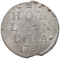NETHERLANDS HOLLAND 2 STUIVERS 1788  #t156 0137 - Provincial Coinage