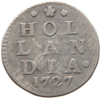 NETHERLANDS HOLLAND 2 STUIVERS 1727  #t156 0103 - Monnaies Provinciales