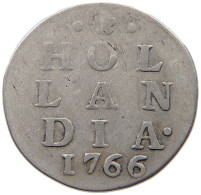 NETHERLANDS HOLLAND 2 STUIVERS 1766  #t156 0079 - Provinciale Munten