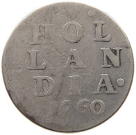 NETHERLANDS HOLLAND 2 STUIVERS 1760  #t156 0077 - Monnaies Provinciales