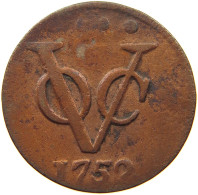 NETHERLANDS HOLLAND DUIT 1752  #t110 0085 - Provincial Coinage