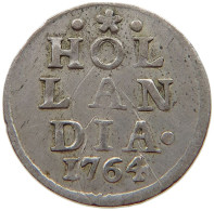 NETHERLANDS HOLLAND STUIVER 1764  #t078 0315 - Monedas Provinciales