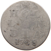 NETHERLANDS HOLLAND 2 STUIVERS 1788  #s031 0185 - Monnaies Provinciales