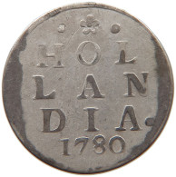 NETHERLANDS HOLLAND 2 STUIVERS 1780  #s031 0181 - Provinciale Munten