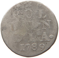 NETHERLANDS HOLLAND 2 STUIVERS 1789  #s031 0175 - Monedas Provinciales