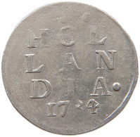 NETHERLANDS HOLLAND 2 STUIVERS 1784/80  #s016 0339 - Provincial Coinage