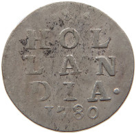 NETHERLANDS HOLLAND 2 STUIVERS 1780  #s016 0321 - Monnaies Provinciales
