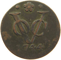 NETHERLANDS HOLLAND DUIT 1744  #c064 0175 - Monedas Provinciales