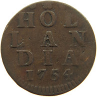 NETHERLANDS HOLLAND DUIT 1754  #s012 0235 - Provinzen