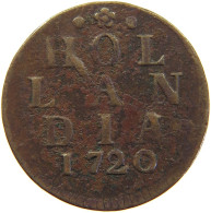 NETHERLANDS HOLLAND DUIT 1702  #c064 0039 - Monedas Provinciales