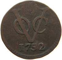 NETHERLANDS HOLLAND DUIT 1752  #c063 0699 - Provinciale Munten