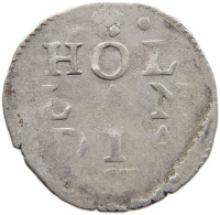 NETHERLANDS HOLLAND 2 STUIVERS 163.  #c004 0219 - Provincial Coinage