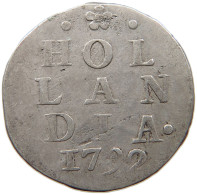 NETHERLANDS HOLLAND 2 STUIVERS 1792  #a032 0987 - Provincial Coinage