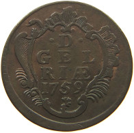 NETHERLANDS GELDERLAND DUIT 1759  #t152 0141 - Provincial Coinage