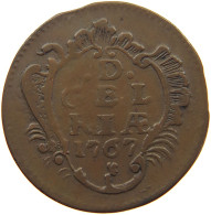 NETHERLANDS GELDERLAND DUIT 1767  #t138 0165 - Monedas Provinciales