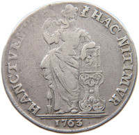 NETHERLANDS GELDERLAND GULDEN 1763  #t119 0029 - Provincial Coinage