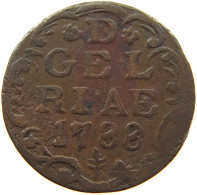 NETHERLANDS GELDERLAND DUIT 1788  #c062 0131 - Monedas Provinciales