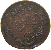 NETHERLANDS GELDERLAND DUIT 1760  #c057 0239 - Monnaies Provinciales