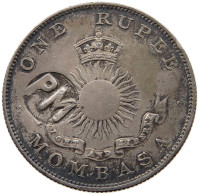 MOZAMBIQUE RUPEE 1888 MOMBASA RUPEE 1888 COUNTERMARKED PM #t059 0443 - Mozambico