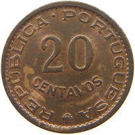 MOZAMBIQUE 20 CENTAVOS 1961  #s062 0489 - Mozambico