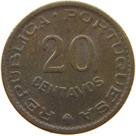 MOZAMBIQUE 20 CENTAVOS 1961  #a015 0475 - Mosambik