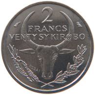 MADAGASCAR 2 FRANCS 1965 ESSAI  #alb065 0315 - Madagaskar