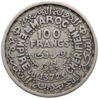 MOROCCO 100 FRANCS 1953  #s049 0321 - Maroc