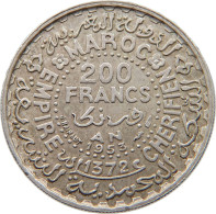 MOROCCO 200 FRANCS 1953  #t121 0099 - Maroc