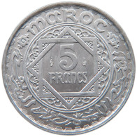 MOROCCO 5 FRANCS 1370  #s019 0077 - Maroc