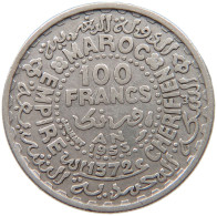 MOROCCO 100 FRANCS 1953  #c016 0289 - Maroc