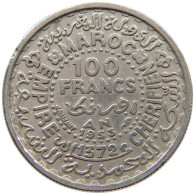 MOROCCO 100 FRANCS 1953  #a091 0189 - Maroc