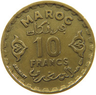 MOROCCO 10 FRANCS 1371  #a069 0829 - Maroc