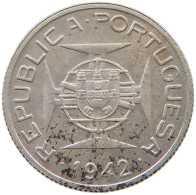 MOZAMBIQUE 2 1/2 ESCUDOS 1942 MOZAMBIQUE 2 1/2 ESCUDOS 1942 SILVER PROVA #t081 0009 - Mozambico