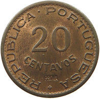 MOZAMBIQUE 20 CENTAVOS 1949 MOZAMBIQUE 20 CENTAVOS 1949 UNC PROVA RARE #t065 0687 - Mozambico