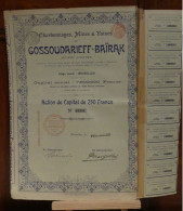 ACTION ANCIENNE CHARBONNAGES DE GOSSOUDARIEFF-BAIRAK. - Zonder Classificatie