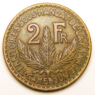 2 Francs Cameroun, Territoires Sous Mandat, 1924 - Cameroun