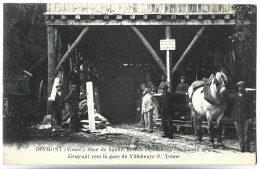 DIXMONT - Mine De Lignité, Grande Exploitation De Lignite Dirigeant Vers La Gare De Villeneuve Sur Yonne - Dixmont