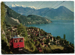 Vitznau Am Vierwaldstätter See Mit Rigi-Bahn Und Nidwalder Alpen - Vitznau