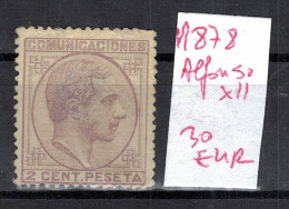 CHCT57 - Alfonso XII, 1878, MH, Spain - Ungebraucht