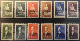 Finland 1942 WWII Occupation Of East Karelia Military Government Mannerheim And President Ryti 2 Sets Mint (**) - Ungebraucht