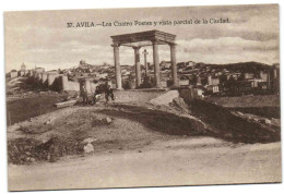 Avila - Los Cuatro Postes Y Vista Parcial De La Ciudad - Ávila