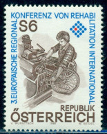 Austria 1981 Conference Of Rehabilitation,Wheelchair Worker,industry,1667,MNH - Handicaps