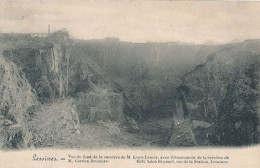 LESSINES - VUE DU FOND DE LA CARRIERE DE M. LOUIS LENOIR AVEC L'EBOULEMENT DE LA CARRIERE DE M. CARDON DROULERS - Lessines