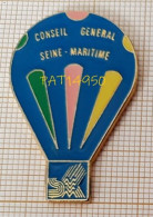 PAT14950 MONTGOLFIERE CONSEIL GENERAL De SEINE MARITIME Dpt 76 - Luchtballons