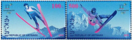 Armenia Mountain Karabakh Artsakh 2018 Winter Olympic Games In PyeongChang Set Of 2 Stamps Olympics MNH - Inverno 2018 : Pyeongchang