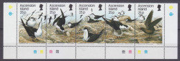 1988 Ascension 470-474strip Birds 20,00 € - Albatros