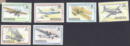 RHODESIA 1978 - Yvert 315/20° - Primi Voli | - Rhodesien (1964-1980)