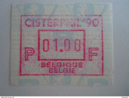 Belgie Belgique 1990 Frama ATM 1 F Cisterphil '90  ATM83 MNH ** - Ungebraucht