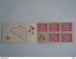 België Belgique 1969 Postzegelboekje Carnet Boudewijn Baudouin Type Marchand B1-V Rood Punt Point Rouge MNH ** - 1953-2006 Moderne [B]